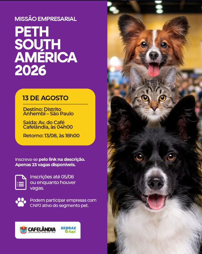 Missão Empresarial – PET South America 2026 🐶🐱 - foto 1