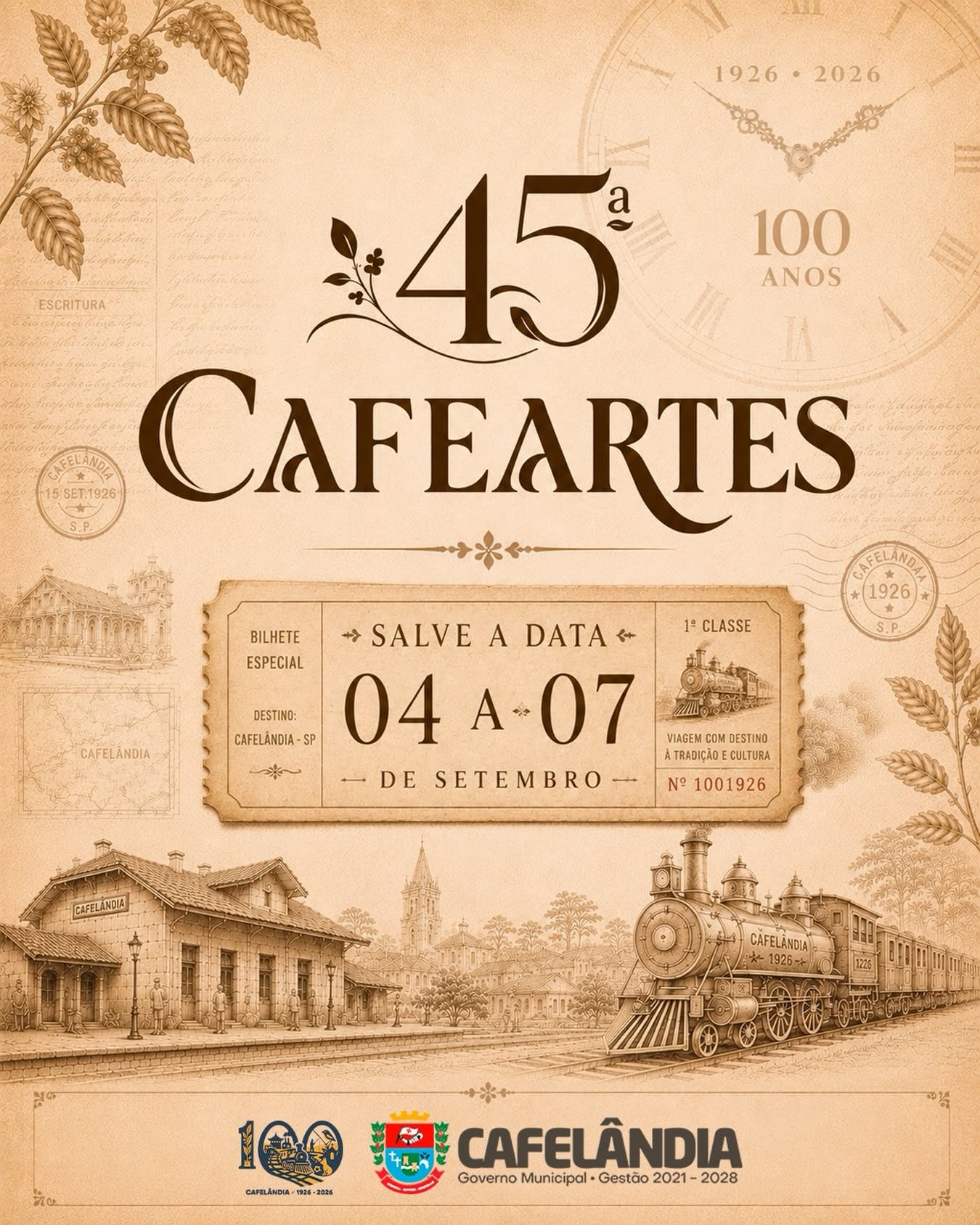Prefeitura divulga data da 45º Cafeartes - foto 1