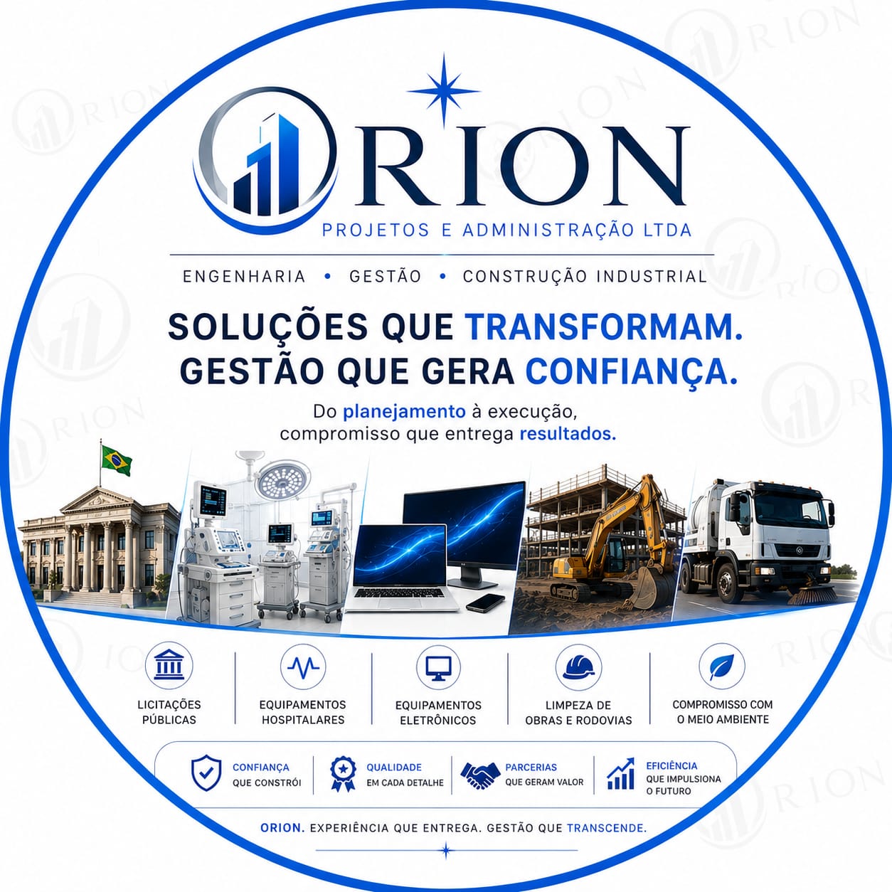 Logo Orion Projetos e Administração Ltda